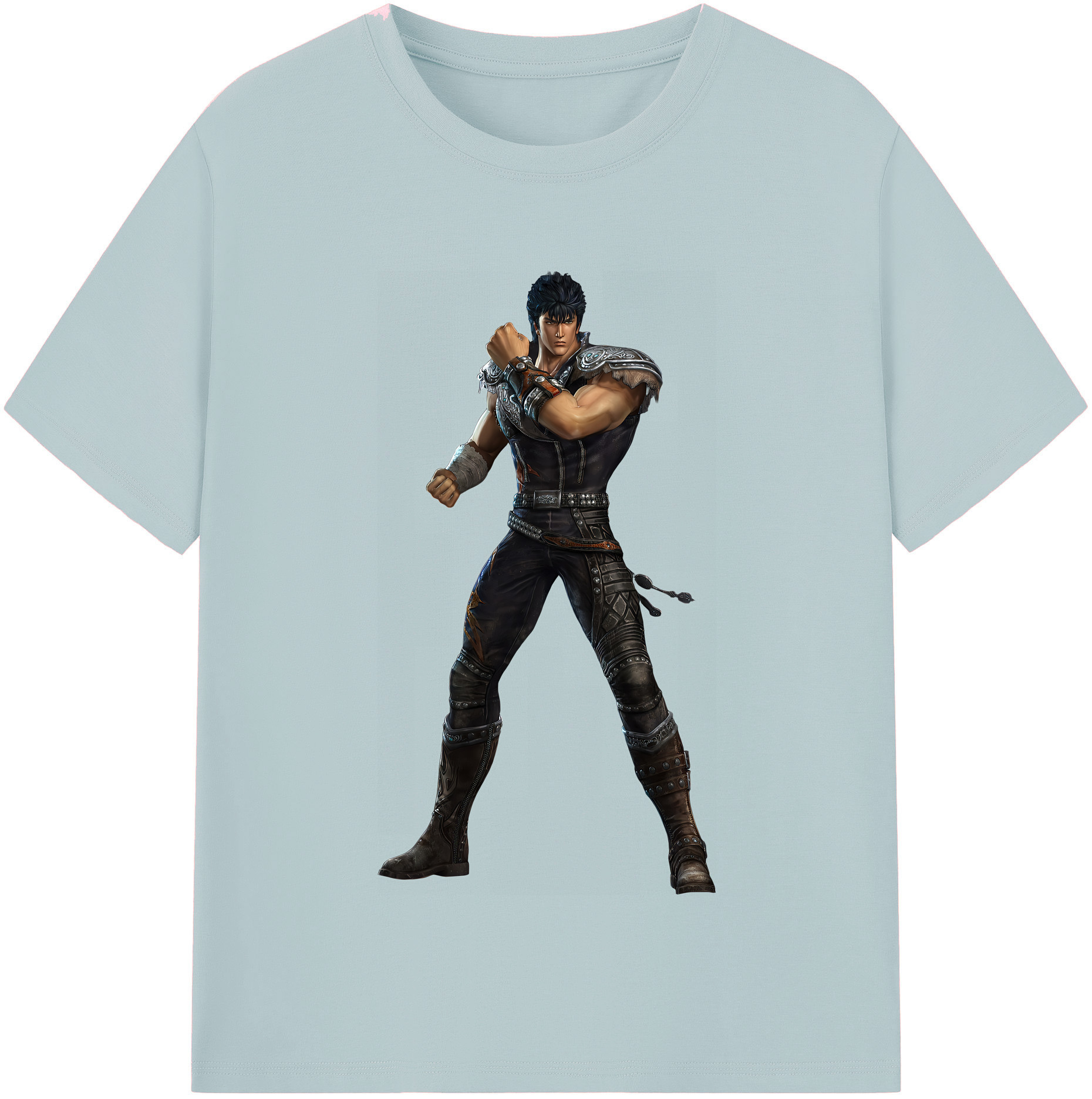 （画像用） 北斗の拳 Fist of the North Star 綿100％半袖Tシャツ（フロントプリント）